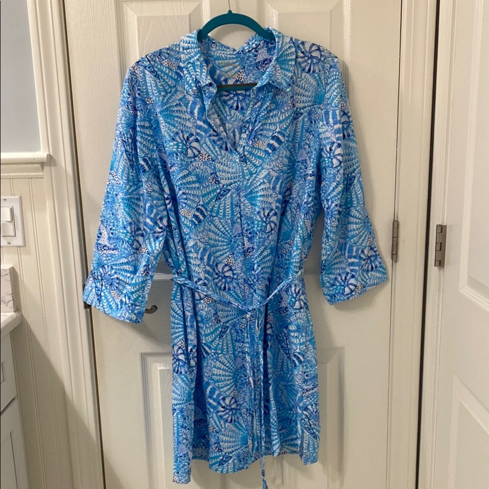 Lilly Pulitzer Blue Patterned Dress